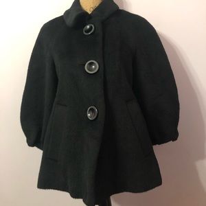 Stunning Black Peacoat Size L by Guess